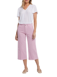 NYDJ Brigitte Wide Leg Capri Jeans, Pink Nectar