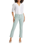 Sheri Slim Ankle Fray Hems, Snow Mint