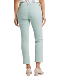 Sheri Slim Ankle Fray Hems, Snow Mint