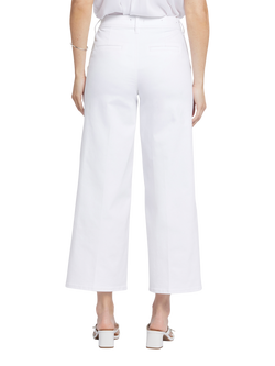 NYDJ Mona Wide Leg Ankle Jeans - view 2, Optic White
