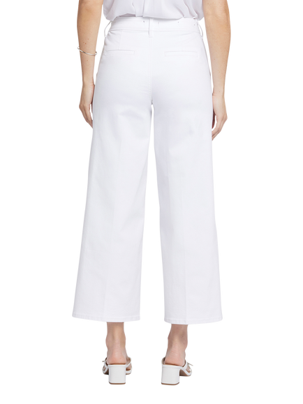 NYDJ Mona Wide Leg Ankle Jeans - view 2, Optic White