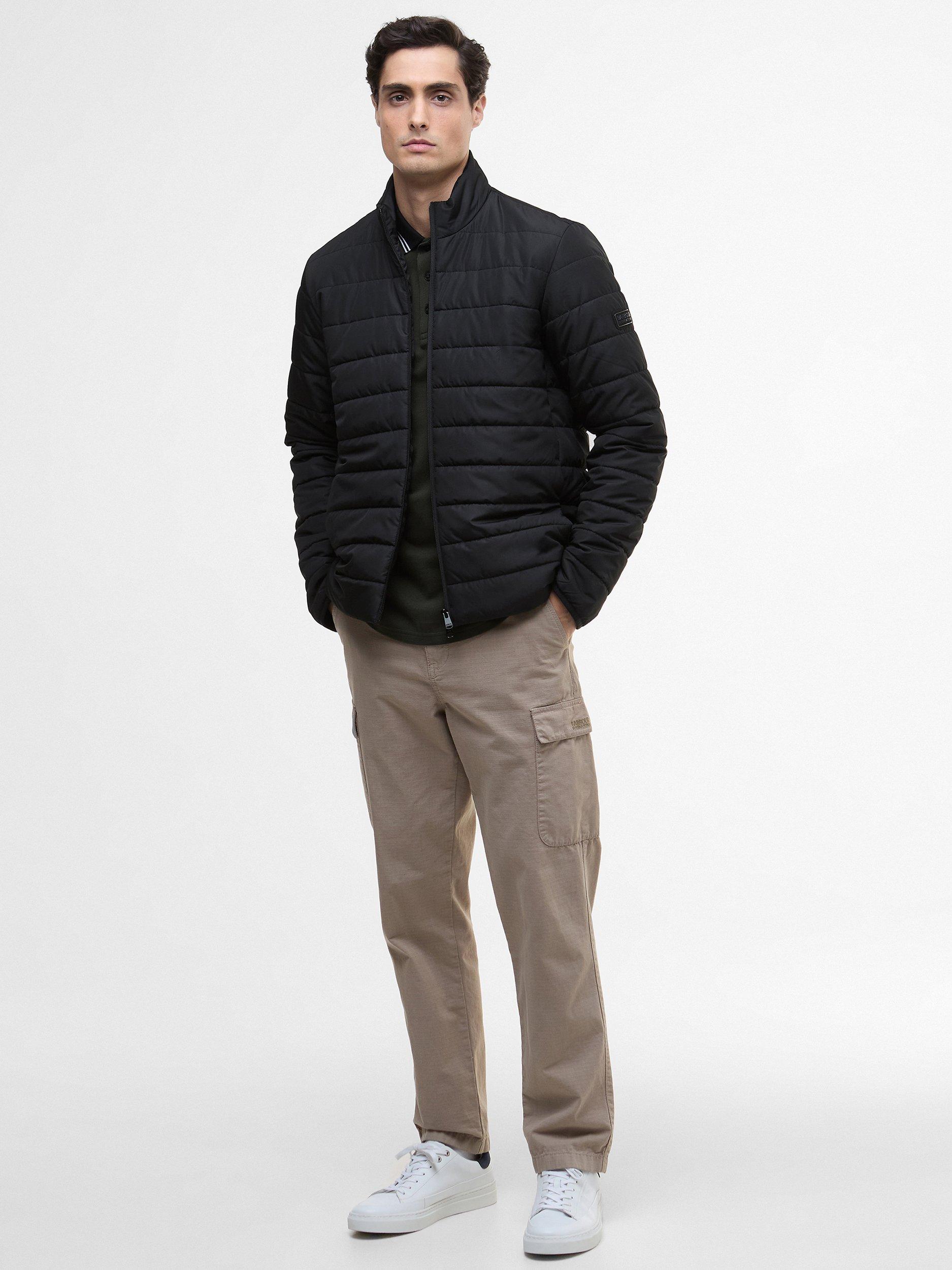 Product image 3 of 11, which shows Barbour International Aldon Quilted Jacket, Black, S