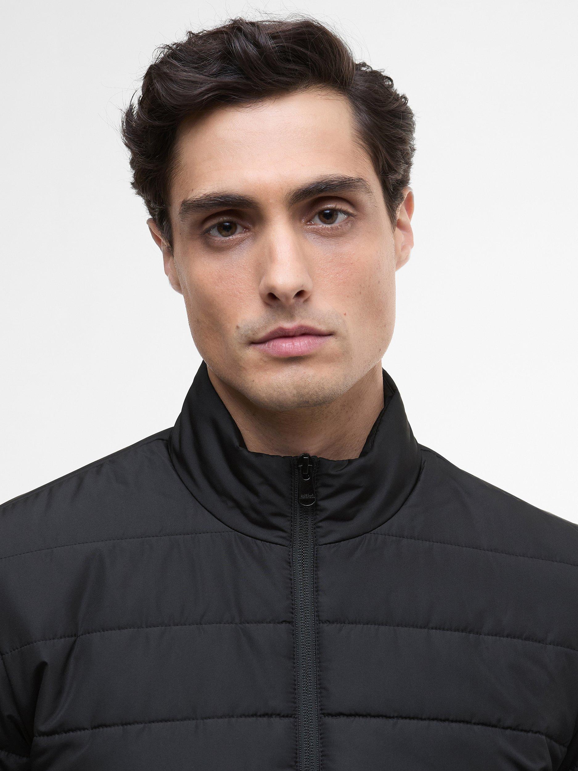 Product image 5 of 11, which shows Barbour International Aldon Quilted Jacket, Black, S