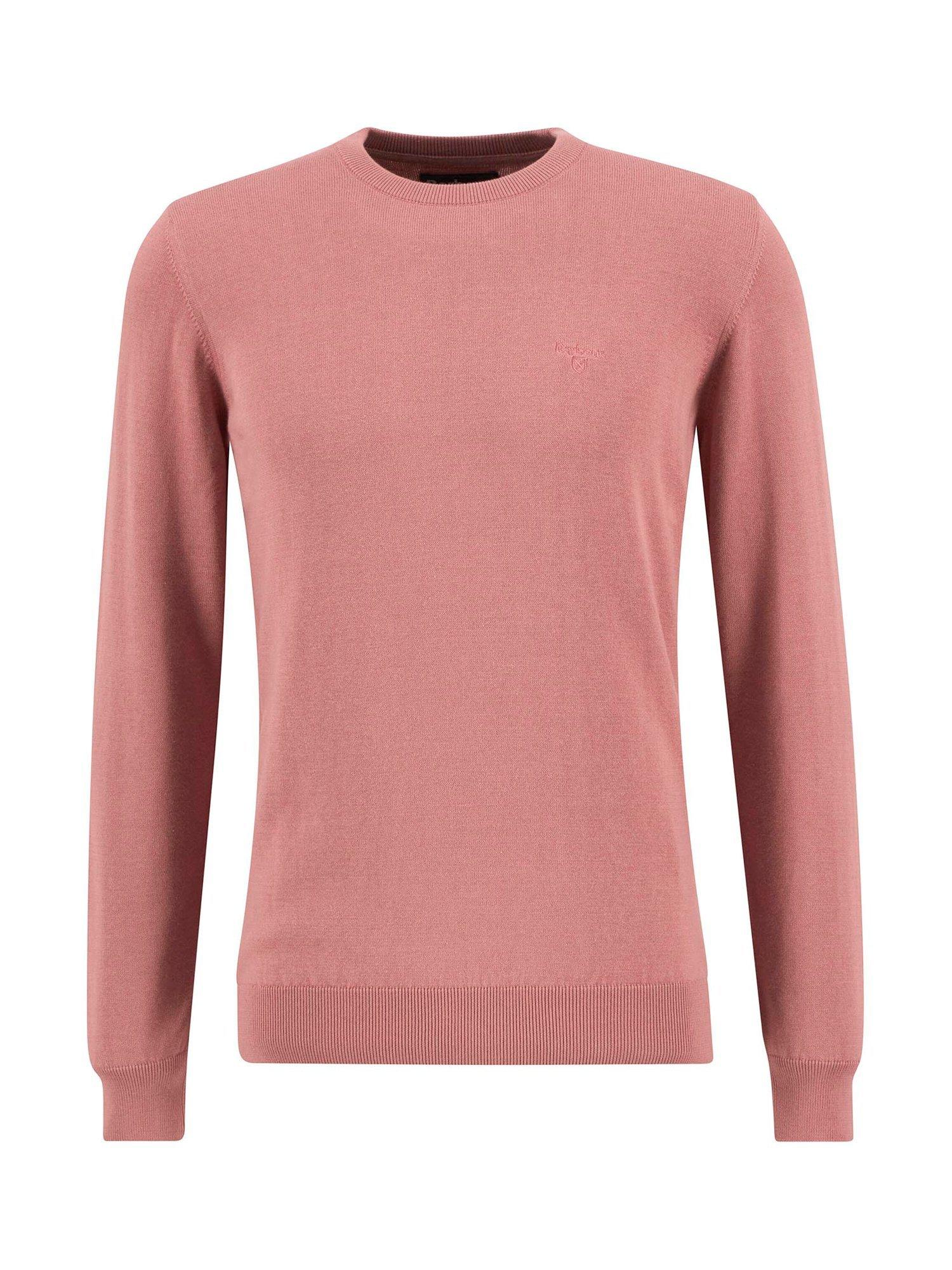 Product image 4 of 6, which shows Barbour Pima Cotton Crew Neck Sweater, Earth Pink, S