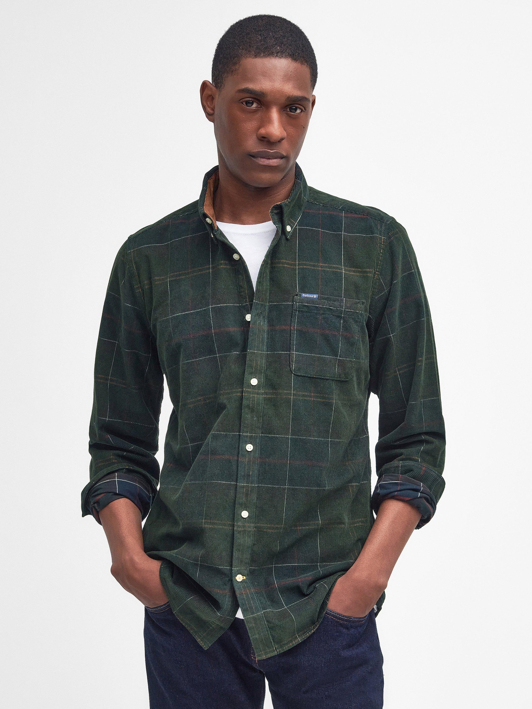 Product image 1 of 6, which shows Barbour Blair Tailored Fit Tartan Shirt, Classic Tartan, S