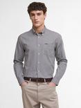 Barbour Padshaw Cotton Tailored Fit Gingham Shirt, Dark Oak