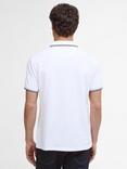 Barbour Fielding Cotton Regular Fit Short Sleeve Polo Shirt, White