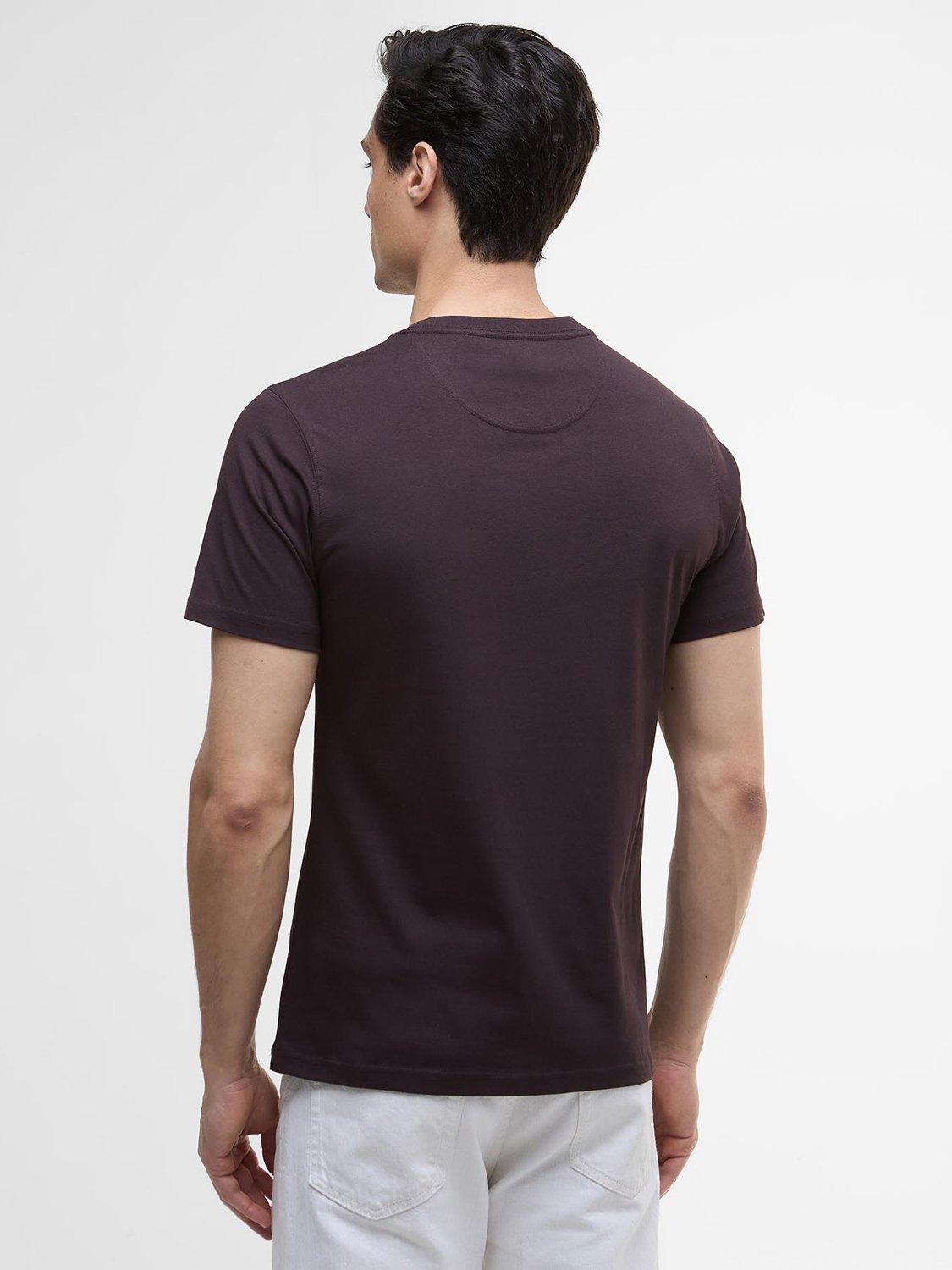 Product image 2 of 6, which shows Barbour International Lightweight Cotton Logo T-Shirt, Java Red, S