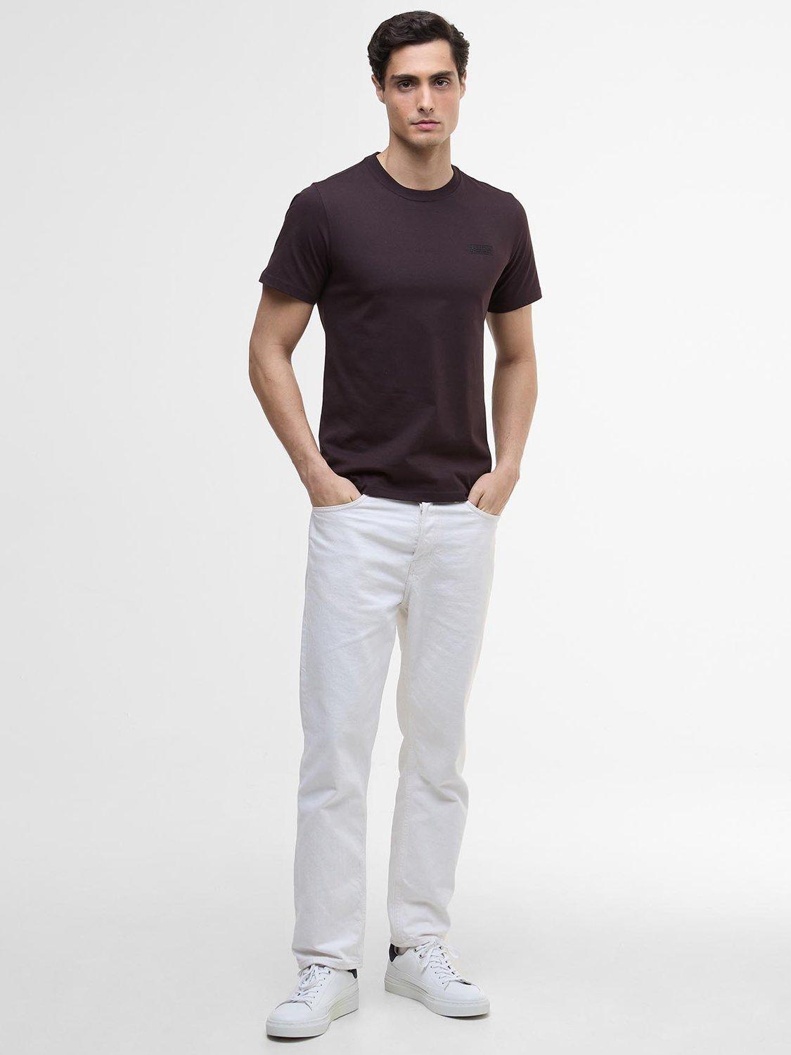 Product image 3 of 6, which shows Barbour International Lightweight Cotton Logo T-Shirt, Java Red, S