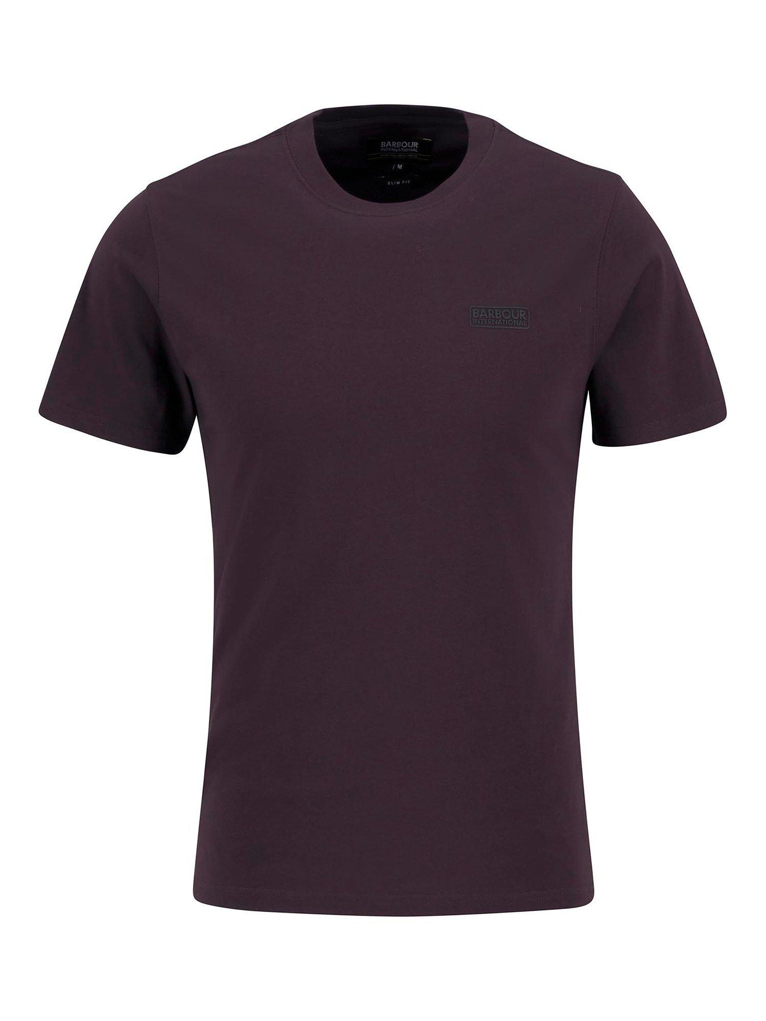 Product image 4 of 6, which shows Barbour International Lightweight Cotton Logo T-Shirt, Java Red, S