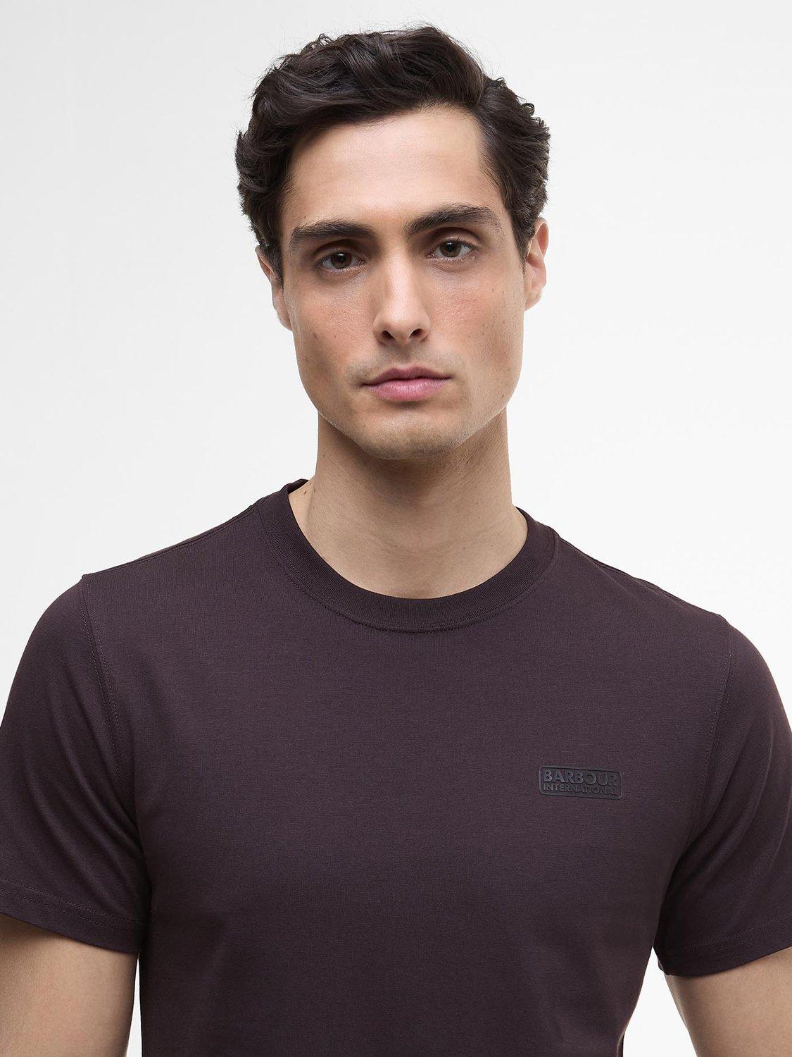 Product image 5 of 6, which shows Barbour International Lightweight Cotton Logo T-Shirt, Java Red, S
