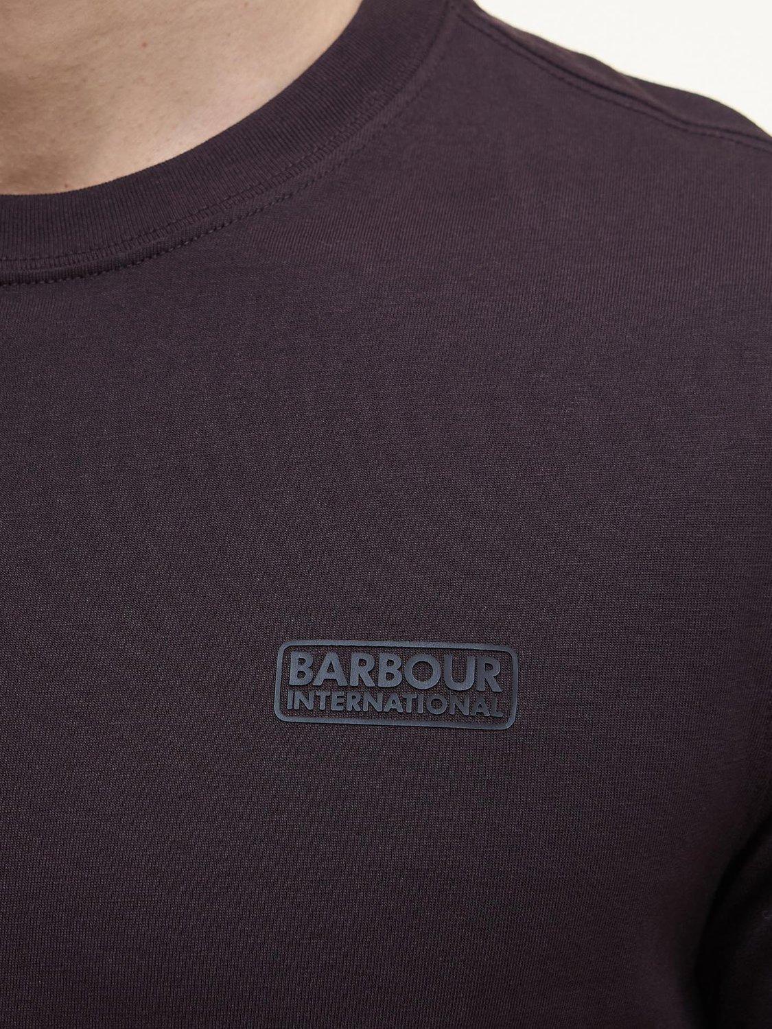 Product image 6 of 6, which shows Barbour International Lightweight Cotton Logo T-Shirt, Java Red, S