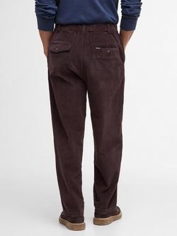 Barbour Stretch Cord Relaxed Trousers, Dark Oak - view 2, Dark Oak