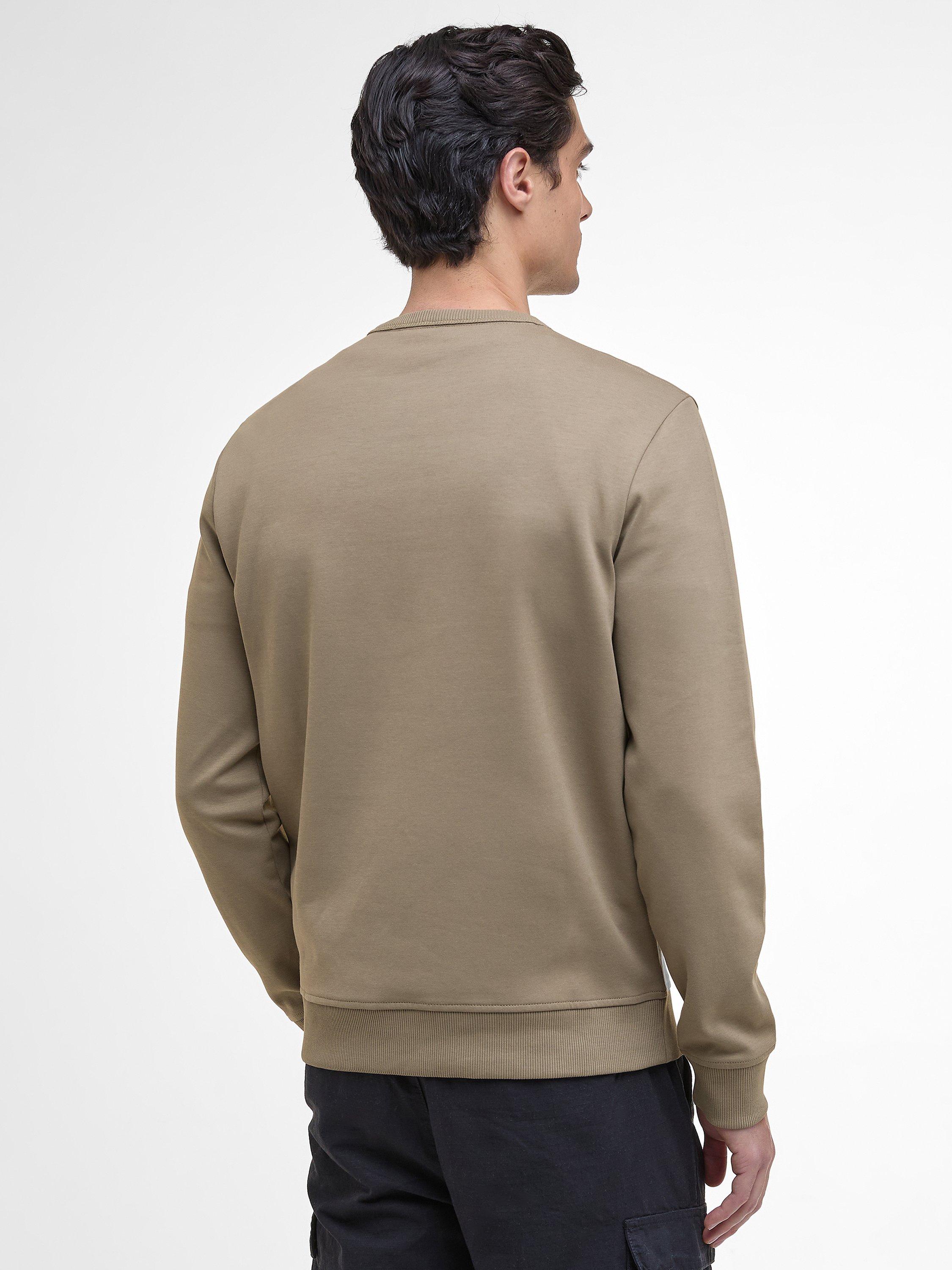 Product image 2 of 7, which shows Barbour Ilford Cotton Blend Interlock Sweatshirt, Brindle, S