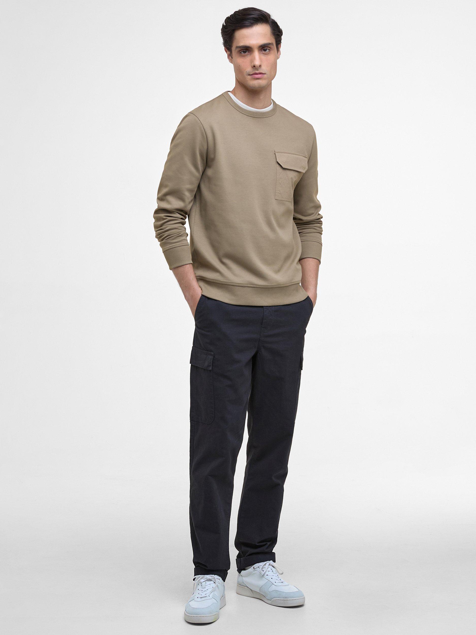 Product image 3 of 7, which shows Barbour Ilford Cotton Blend Interlock Sweatshirt, Brindle, S