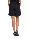 NYDJ Breezy Linen Blend Bermuda Shorts, Black