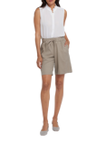 NYDJ Breezy Linen Blend Bermuda Shorts, Saddlewood