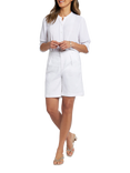 NYDJ Relaxed Linen Blend Shorts, Optic White