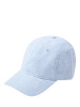 Lindex Kids' Linen-Cotton Baseball Cap, Light Blue