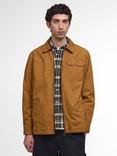 Barbour Harton Cotton Regular Fit Overshirt, Bronze Brown