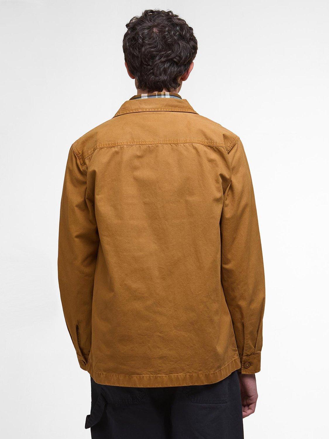 Product image 2 of 5, which shows Barbour Harton Cotton Regular Fit Overshirt, Bronze Brown, L