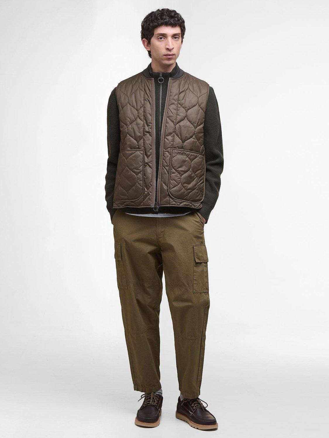 Product image 3 of 6, which shows Barbour Re-Engineered Utility Liddesdale Gilet, Dark Olive, XL