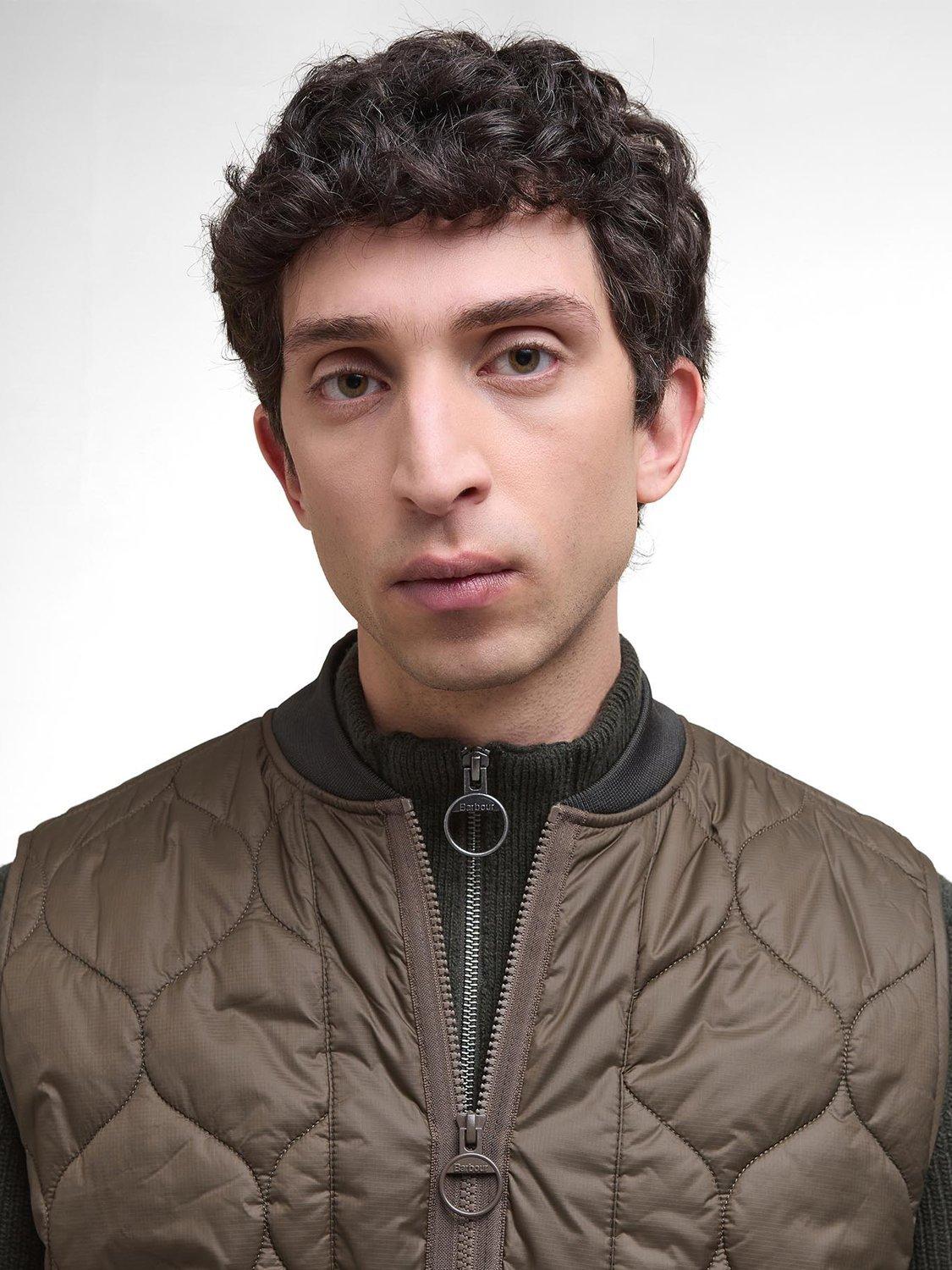 Product image 5 of 6, which shows Barbour Re-Engineered Utility Liddesdale Gilet, Dark Olive, XL