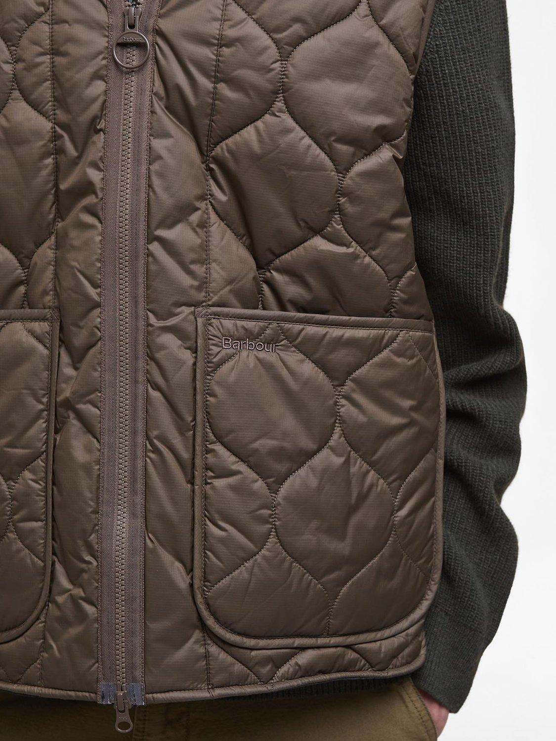 Product image 6 of 6, which shows Barbour Re-Engineered Utility Liddesdale Gilet, Dark Olive, XL