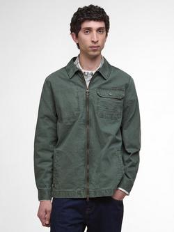 Barbour Harton Cotton Regular Fit Overshirt, Bronze Brown, Thyme