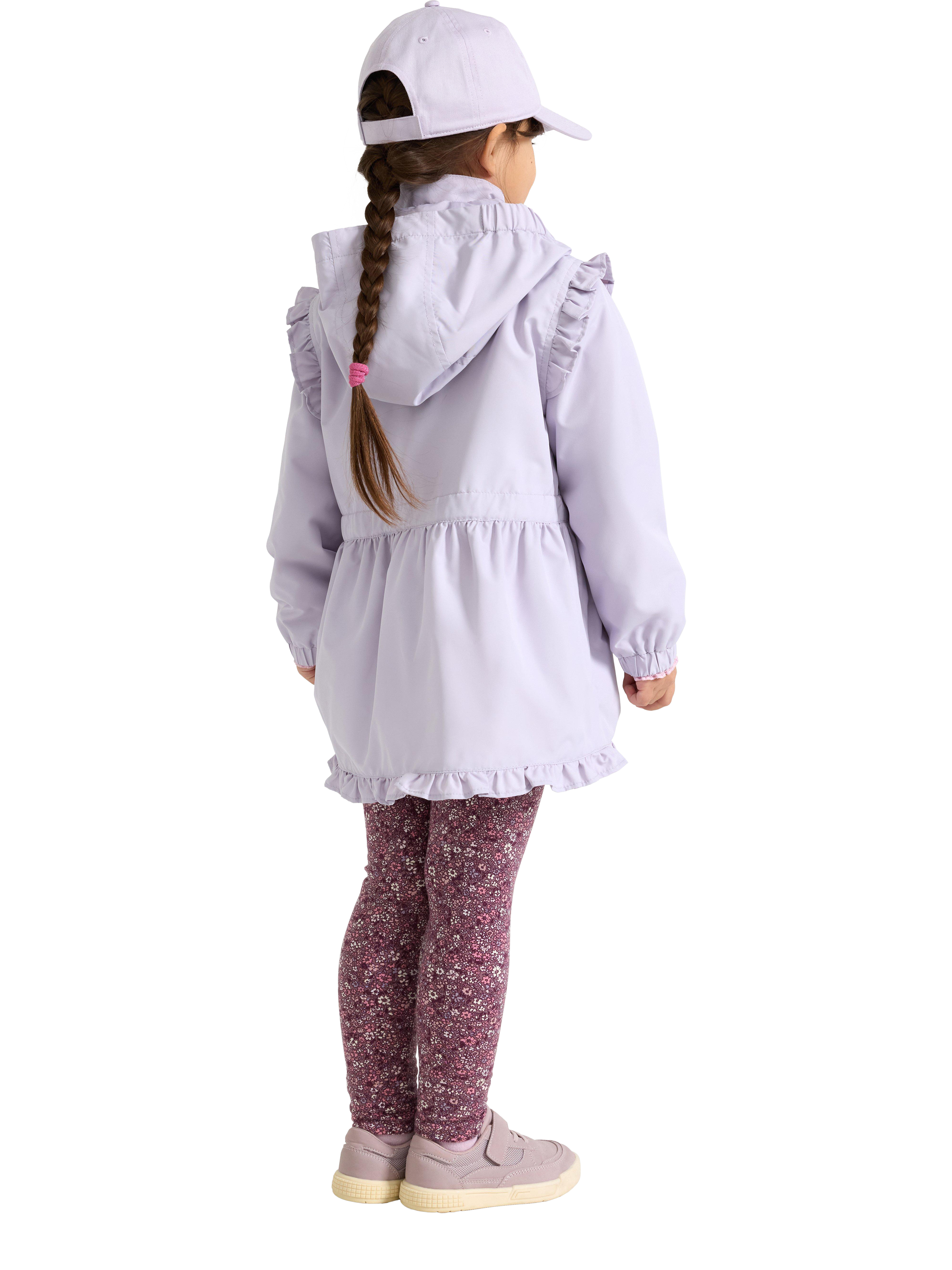 Product image 2 of 6, which shows Lindex Kids' Water Repellent Hooded Jacket, Light Dusty Lilac, 18-24 mths