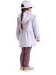 Lindex Kids' Water Repellent Hooded Jacket, Light Dusty Lilac