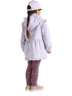 Lindex Kids' Water Repellent Hooded Jacket, Light Dusty Lilac - view 2, Light Dusty Lilac