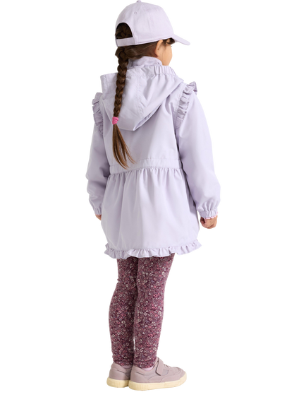 Lindex Kids' Water Repellent Hooded Jacket, Light Dusty Lilac - view 2, Light Dusty Lilac