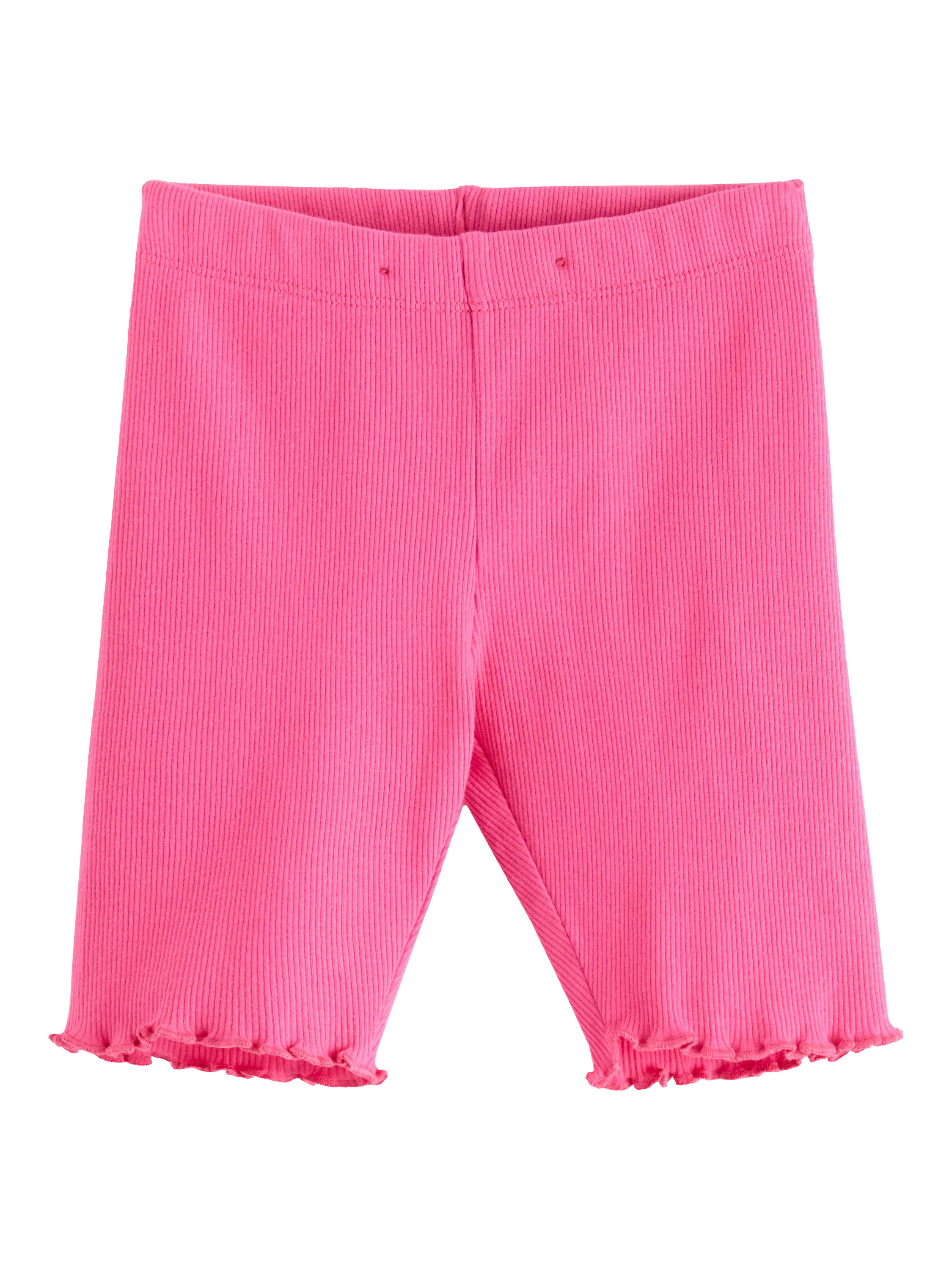 Product image 1 of 3, which shows Lindex Kids' Rib Cycling Shorts, Pink, 2-3 years