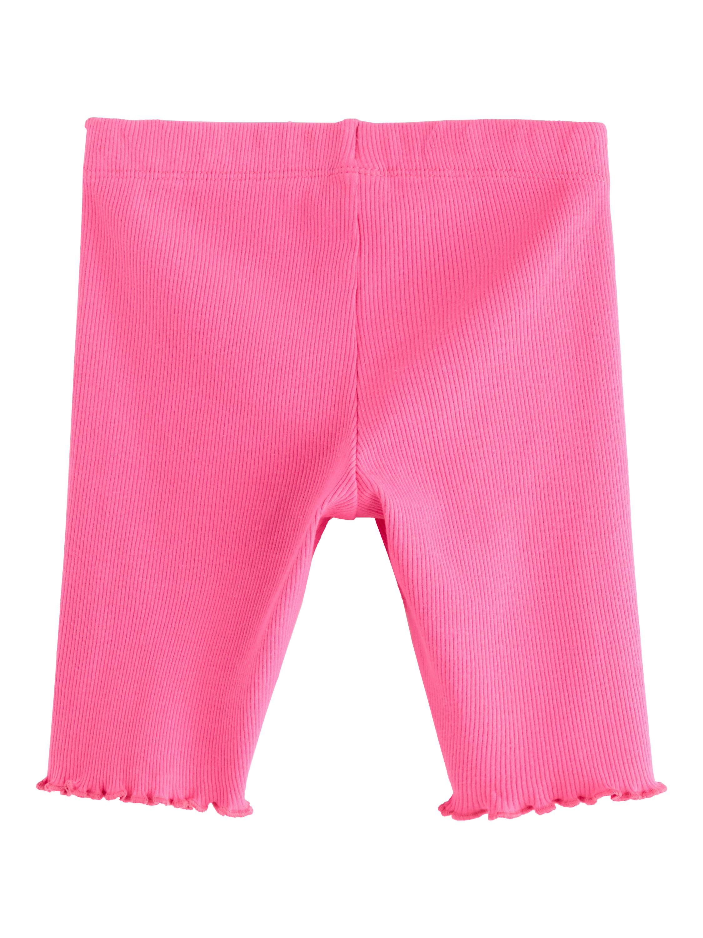 Product image 2 of 3, which shows Lindex Kids' Rib Cycling Shorts, Pink, 2-3 years