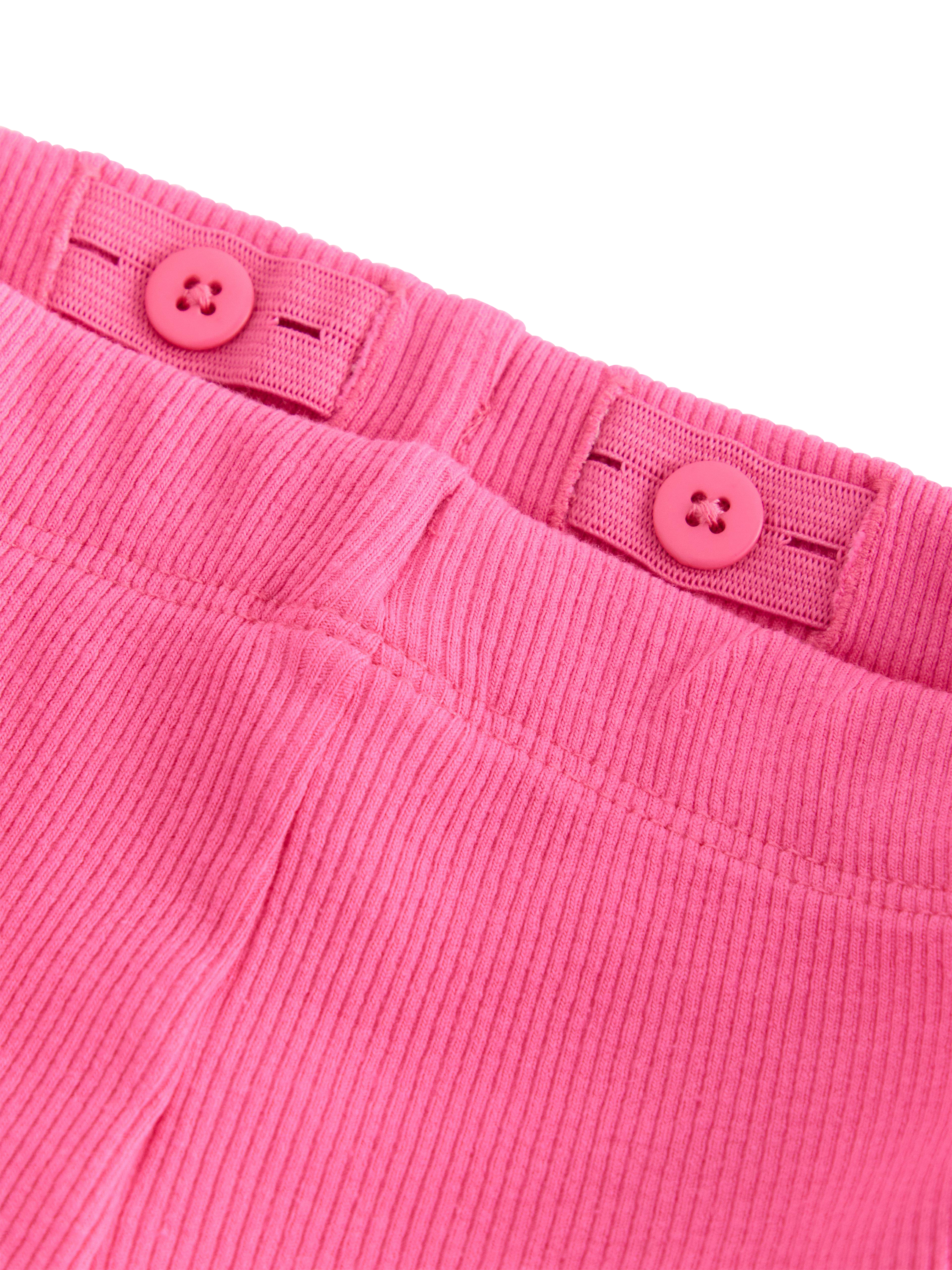 Product image 3 of 3, which shows Lindex Kids' Rib Cycling Shorts, Pink, 2-3 years