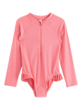 Lindex Kids' Long Sleeved Zip Swimsuit, Pink