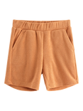 Lindex Kids' Terry Shorts, Dark Beige