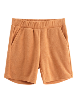 Lindex Kids' Terry Shorts, Dark Beige, Dark Beige