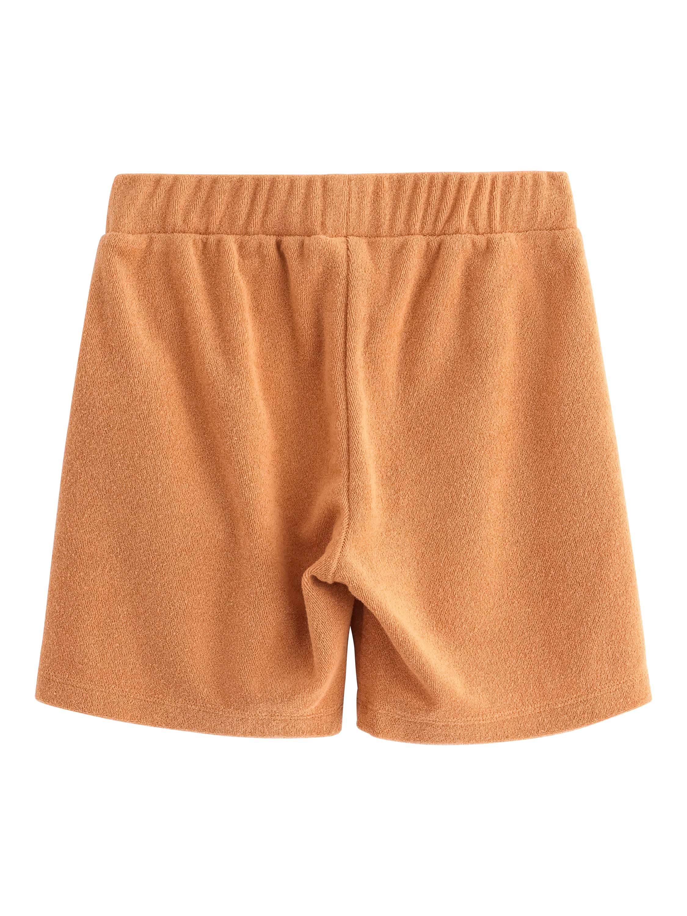 Product image 2 of 3, which shows Lindex Kids' Terry Shorts, Dark Beige, 4-6 years