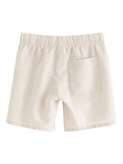 Lindex Kids' Linen-Cotton Shorts, Light Grey - view 2, Light Grey