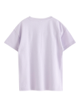 Lindex Kids' Cotton Graphic T-Shirt, Light Dusty Lilac