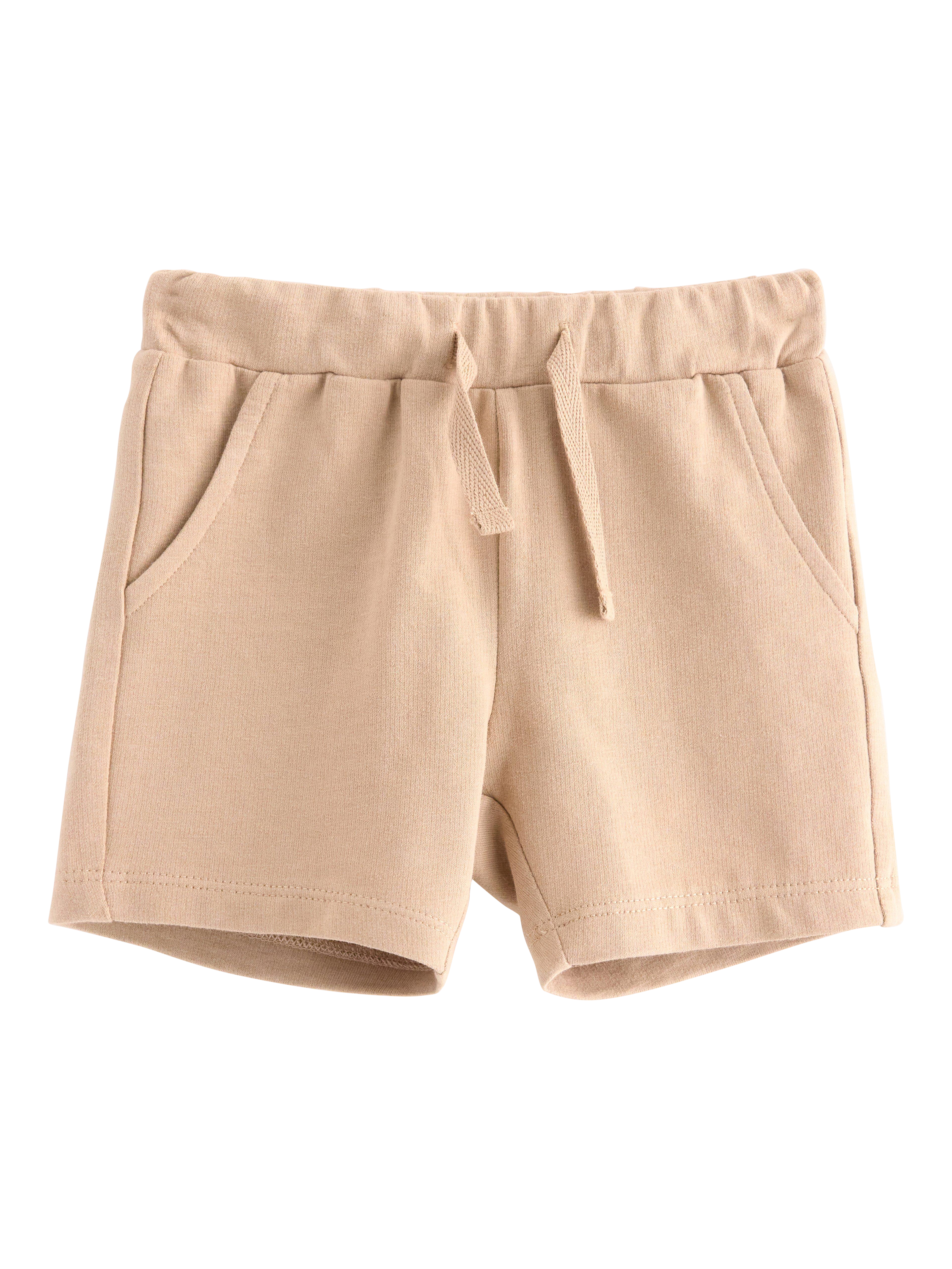 Product image 1 of 3, which shows LIndex Baby Cotton Drawstring Shorts, Beige, 10-12 months