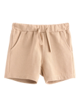 LIndex Baby Cotton Drawstring Shorts, Beige
