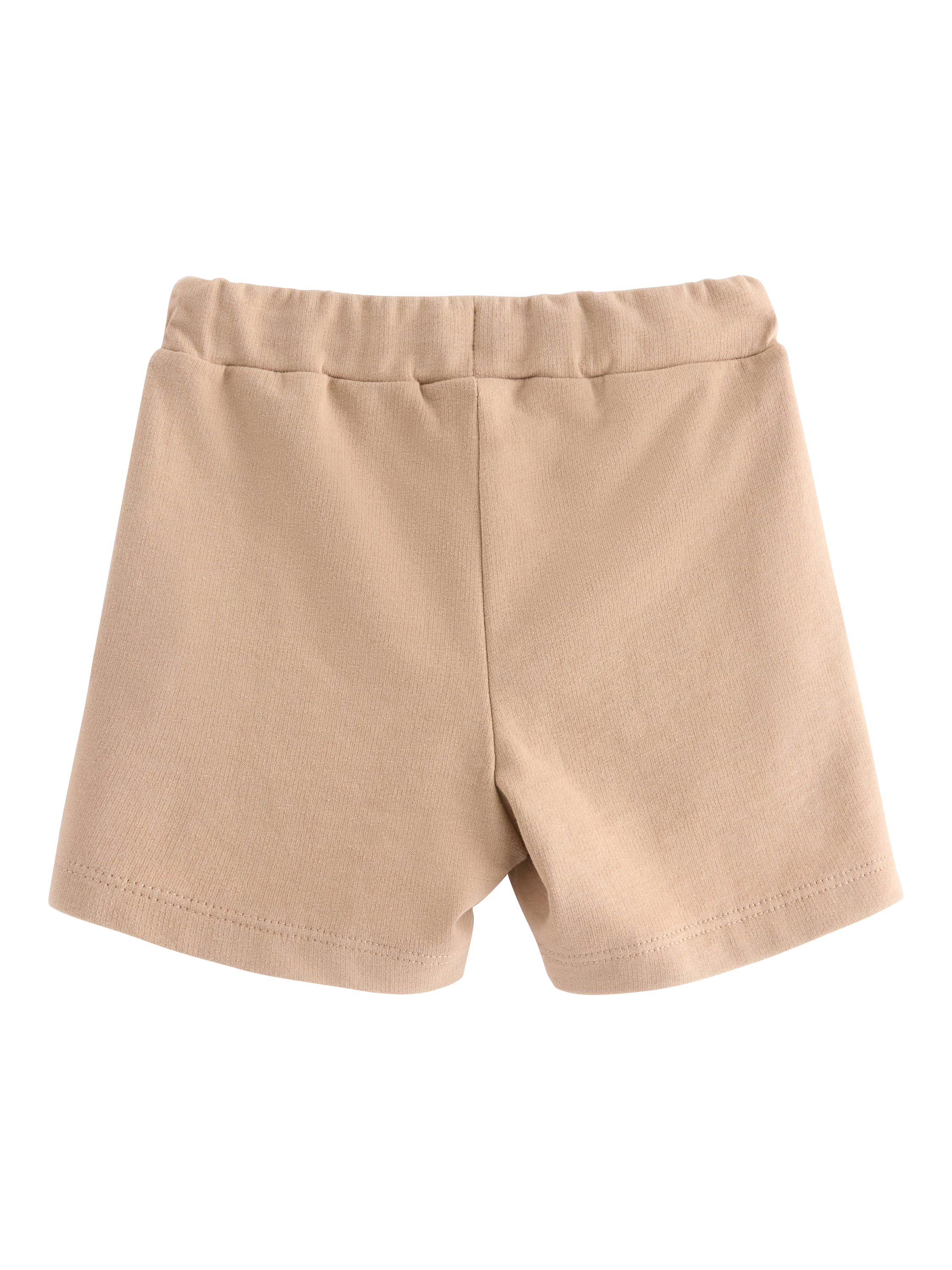 Product image 2 of 3, which shows LIndex Baby Cotton Drawstring Shorts, Beige, 10-12 months