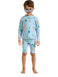 Lindex Kids' Swimwear Set, Light Blue