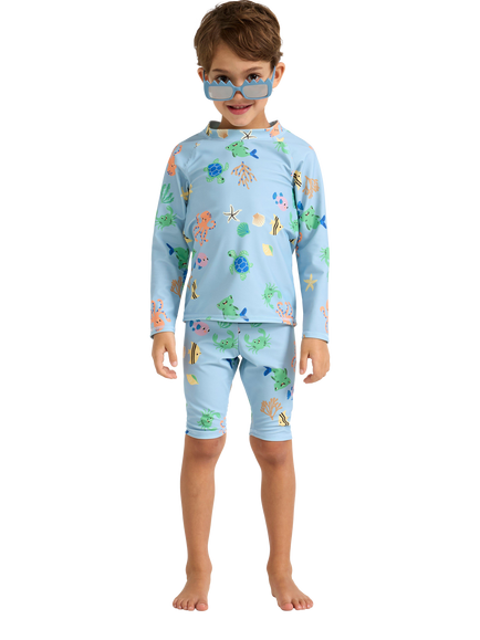 Lindex Kids' Swimwear Set, Light Blue, Light Blue