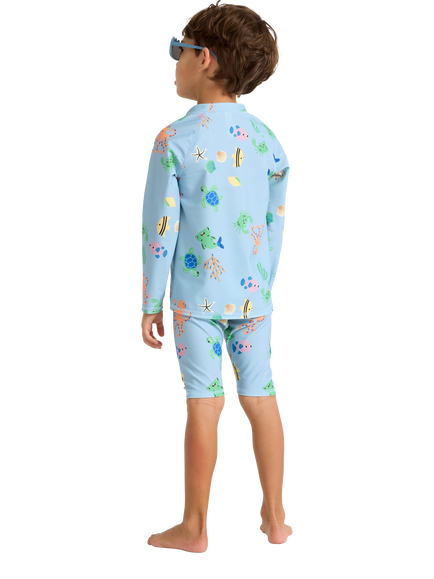 Lindex Kids' Swimwear Set, Light Blue - view 2, Light Blue
