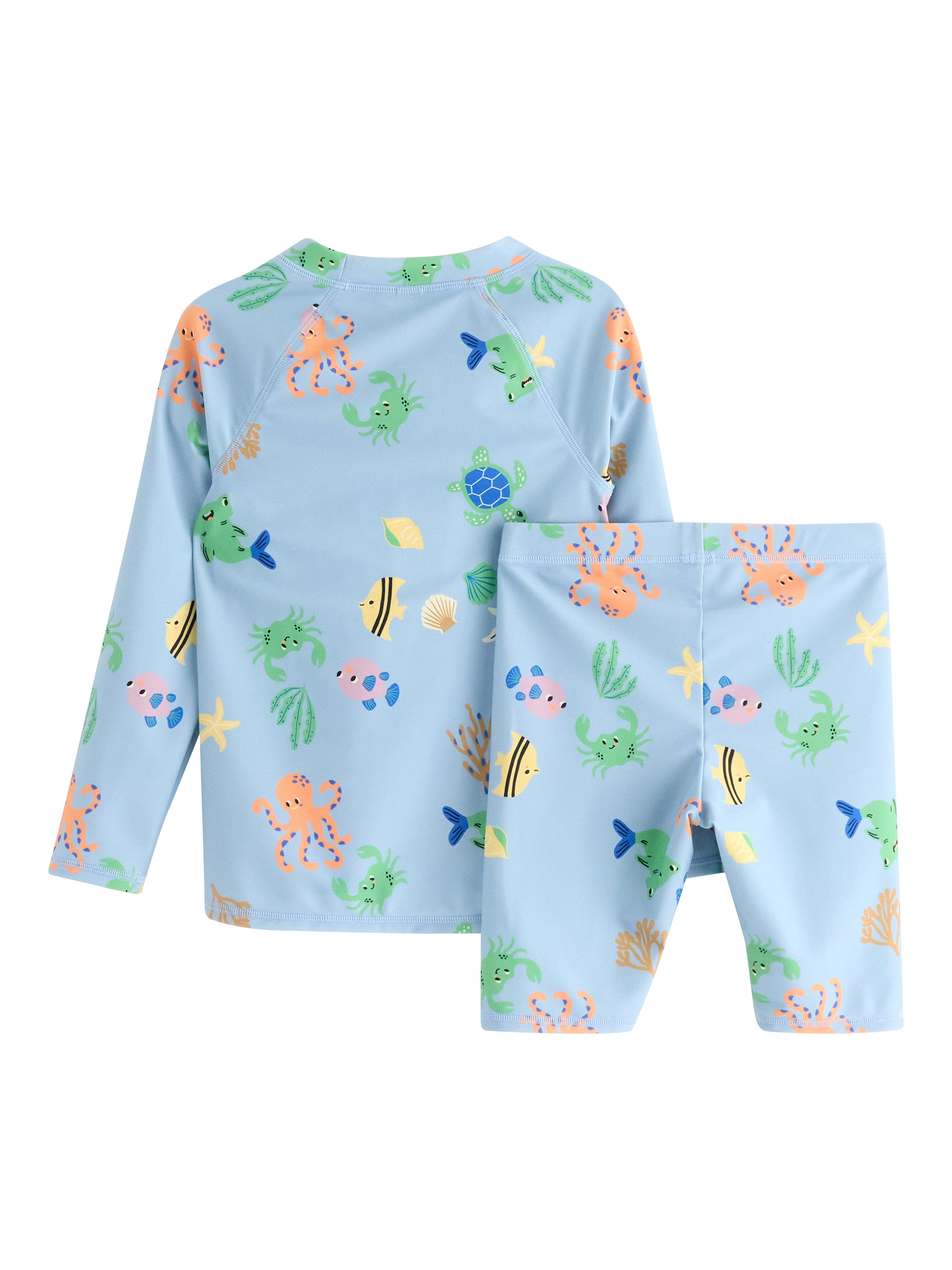 Product image 5 of 6, which shows Lindex Kids' Swimwear Set, Light Blue, 12-24 months