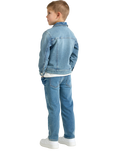 Lindex Kids' Denim Jersey Jacket, Light Denim